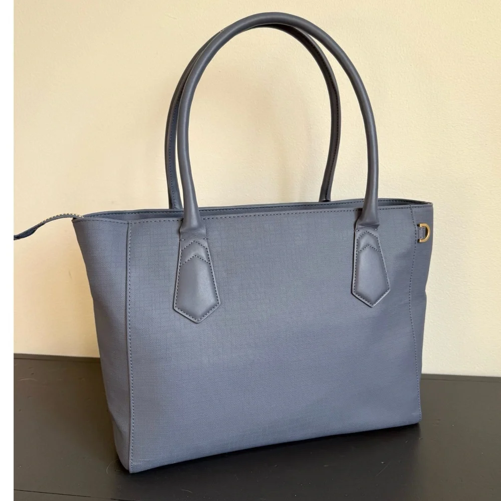 Dagne Dover Signature Tote Bag in Ash Blue - Picture 7 of 13
